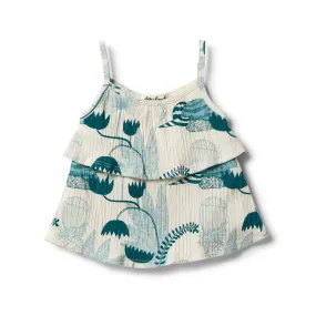 Wilson and Frenchy Crinkle Ruffle Tank Top Wonderful